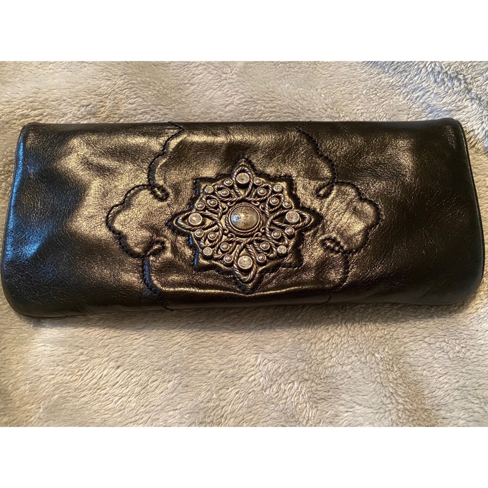 Brighton Leather Clutch with Pockets